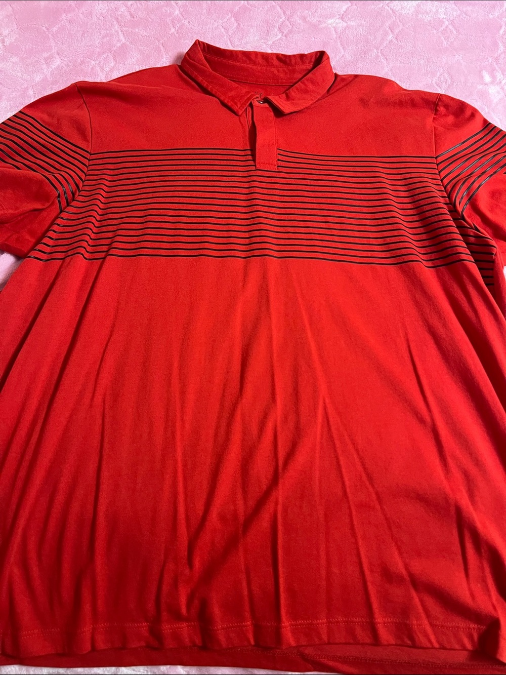 INC men striped polo